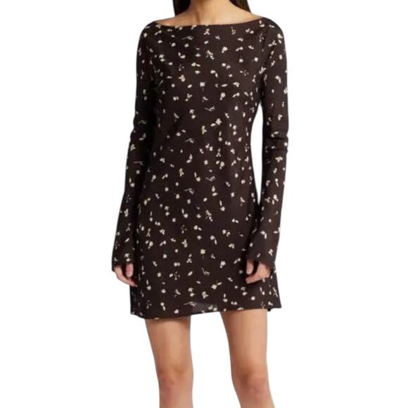 Faithfull the Brand Dresses & Skirts - Faithfull the Brand Lilou long sleeve minidress dress brown size 8